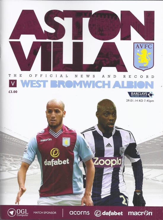 Aston Villa FC v West Bromwich Albion FC 